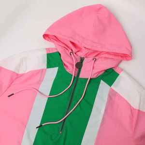 New Style Casual Hooded Waterproof <b>Jacket</b> With Elastic Waist Lightweight Polyester Nylon Anti Bacterial & Eco Friendly - Product Image 3