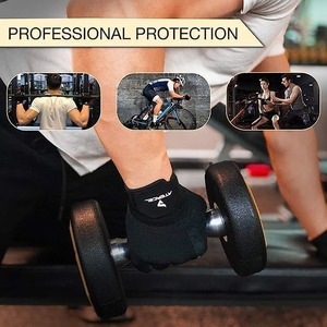 Breathable Workout Gloves <b>Half</b> Finger Microfiber Gym Training Gloves With Anti <b>Slip</b> Palm And Wrist Support For Men Women Fitness - Product Image 5