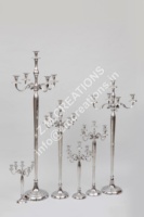 Europäischer Handgefertigter Aluminium-Kerzenständer, Kreativer Goldener Kerzenhalter 60cm für Heimdekoration und Weihnachten