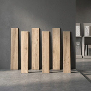 Royal <b>Wood</b> Sandal 20x120cm <b>Wood</b> Look Porcelain Plank Tiles Glossy Timber Finish 12mm Thickness Non-Slip Acid-Resistant for - Product Image 5