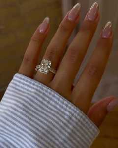 14K 18K Gold <b>Silver</b> Plated Halo <b>Solitaire</b> Modern Bridal Wedding <b>Ring</b> IGI Certified 4 Carat Radiant Cut Lab Grown Engagement <b>Ring</b> - Product Image 3