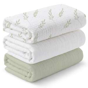 Couverture en mousseline de bambou Bambu Basics, douce pour vous et pour la planète, couverture pour bébé, ultra douce et respirante. - Product Image 3