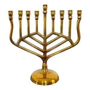 Menorá plateada con diseño de estrella de David para villas, sinagogas, templos, iluminación de mesa, uso decorativo, candelabro de Hanukkah. - Product Image 6