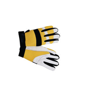 Guantes de Seguridad de PU Amarillo Blanco con Puntas Texturizadas Antideslizantes, Muñequera Elástica, Uso General - Product Image 5