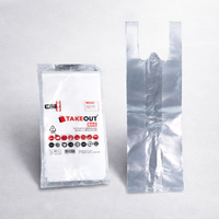 Sacs plastiques LDPE pour emporter, 10x40 cm, qualité alimentaire, transparents, réutilisables, extra petits, fabriqués en Indonésie