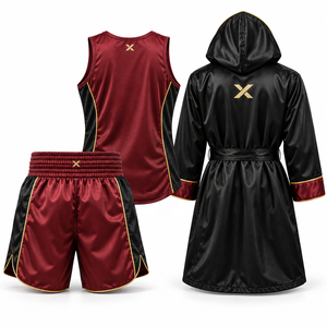 Tenues de boxe pour hommes |   Couleurs personnalisables |   Spandex/Polyester de haute qualité |   Vêtements de sport et d'arts martiaux - Product Image 2