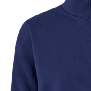 <b>Navy</b> Blue 1938 Quarter Zip Unisex Pullover Sweater Casual Knit Top Long Sleeve Fashion Streetwear Warm Apparel - Product Image 4