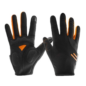 FITME SPORTS Factory Hot Sell Breathable Summer Leather Cycling Riding <b>Gloves</b> Men Full Finger Anti-Shock <b>Touchscreen</b> Half Finger - Product Image 3