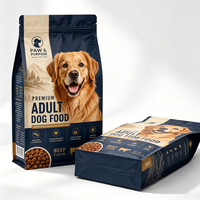 Sacs en plastique personnalisés, emballages en sachets refermables pour aliments pour chiens et chats, emballages en sachets refermables en aluminium pour aliments pour animaux de compagnie, 1 kg, 2 kg, 3 kg, 5 kg