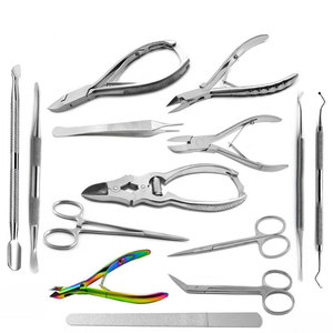 Professional Stainless Steel Chiropody Podiatry Foot Care Instrument <b>Kit</b> for <b>Nail</b> Treatment and Advanced Pedicure Services - Product Image 1