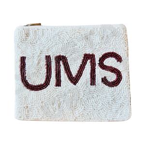 Pochette à monnaie UMS Portefeuille personnalisé en perles de rocaille Beau cadeau de maman-Design coeurs pour filles - Product Image 1