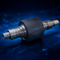 Rouleau forgé pour rouleaux de broyage haute pression avec dureté 55 HRC et usinage de précision certifié ISO, marque SYM