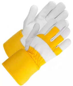 Gants de travail pour homme, équipement de protection en cuir de vache fendu, 707 - Product Image 6