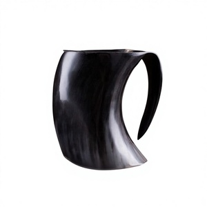 High Quality Polished Reusable Eco-Friendly Buffalo Horn Mugs Handmade Craft Antique Imitation Art Collectible Custom Size Wine - Product Image 6