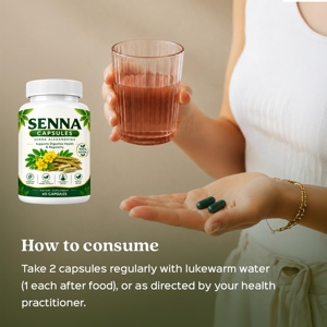 Cápsulas de Hoja de Senna de Marca Privada 500mg, 60 Unidades, Suplemento Herbal Premium de Senna alexandrina para el Apoyo al Bienestar Digestivo - Product Image 4