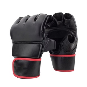 ถุงมือ MMA หนังแท้แบบครึ่งนิ้ว รุ่นล่าสุด ผลิตอย่างมืออาชีพ สำหรับชกมวย ฟิตเนส มีจำหน่ายแล้ว - Product Image 4