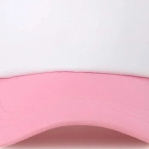 Pink and White Leather 3D Embroidery Breathable Trucker <b>Cap</b> Adjustable Unisex Hat for Spring Summer Casual Wear - Product Image 3