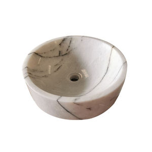 Modern Design White Marble Stone Round Wash <b>Basin</b> Vessel Sinks Bathroom Use For Home Indoor and Outdoor - Product Image 1