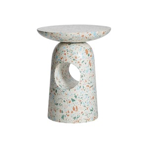 Table d'appoint de luxe en terrazzo de haute qualité, tabouret minimaliste, mobilier de jardin, meilleur choix, table basse d'intérieur et d'extérieur - Product Image 1