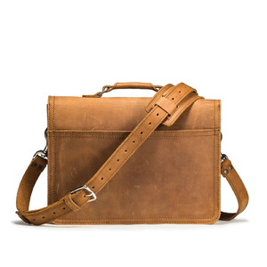 Maletines para Portátil de Cuero PU Genuino con Logotipo Personalizado al por Mayor, Bolsos de Hombro de Cuero Sintético OEM con Logotipo, Bolsa para Portátil de Alta Calidad - Product Image 4