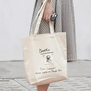 Bolsas de compras de lona de algodón reutilizables, reciclables, ecológicas, impresas con logotipo personalizado, de gran capacidad, para venta al por mayor. - Product Image 2