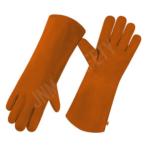 Guantes de Cuero Vacuno de Primera Calidad, Resistentes al Fuego, Chispas y Cortes, Protección para Manos y Brazos - Product Image 3