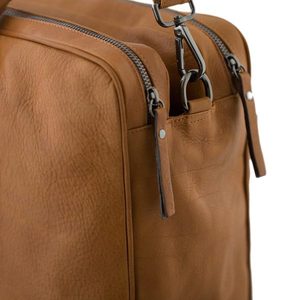 Luxury Handmade Men’s <b>Leather</b> Business <b>Briefcase</b> with Durable Zipper & Professional Office Style Low MOQ - Product Image 4