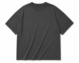 Camiseta Casual para Hombre, 100% Algodón, Cuello Redondo, Manga Corta, Corte Regular, Color Sólido, Tejido de Punto Jersey, Tinte Liso - Product Image 1