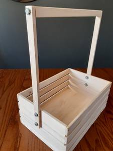 <b>Rectangular</b> Wooden Eco-Friendly Modern <b>Storage</b> <b>Basket</b> Handles Heavy Duty Organizer for Pantry Countertop Cabinet Shelf <b>Storage</b> - Product Image 4