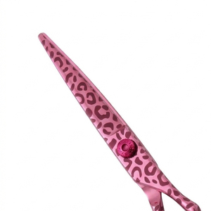 Pink Stainless Steel Hair Dressing <b>Scissor</b> 6 Inch Sharp Blade Reuseable Durable Lightweight Hair Cutting Shears OEM Supplier - Product Image 3