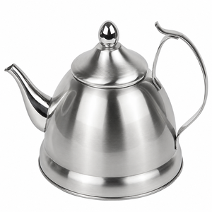 Stainless Steel <b>Tea</b> Kettle With Lid Metal Handle Minimalist Design For Kitchen Use Handmade <b>Tea</b> <b>Pot</b> On Sale - Product Image 1