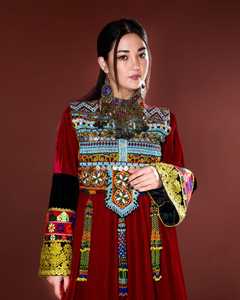 Women's Traditional Embroidered Cotton Maxi <b>Dress</b> Custom Color High Quality Export Afghani Casual <b>Dresses</b> - Product Image 6