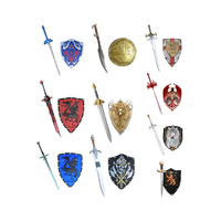 Set de Espada y Escudo de Espuma de PU de 39.62'' para Disfraces, Suave, Resistente y Ligero, para Escenarios, Venta al por Mayor, Personalizado, OEM