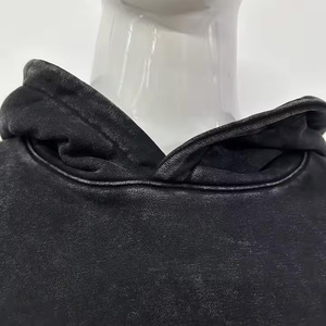 Hot premium quality Acid Wash Hoodie Custom High Quality Fleece high Quality Street Wear premium customized Hoodie <b>sweatshirt</b> - Product Image 4