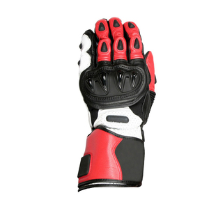 Guantes de Motociclismo Rojos, Negros y Blancos, con Pantalla Táctil, para Invierno, de Poliéster y Nailon, Unisex, de Protección - Product Image 4