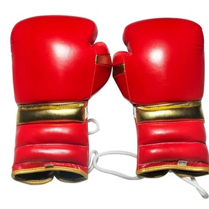 Guantes de Boxeo con Logotipo Personalizado, Guantes de Boxeo Deportivos Transpirables y Duraderos con Cierre de Cordones Antideslizantes para Adultos - Product Image 1