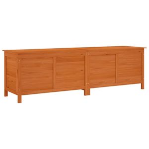 Banc de jardin en bois de sapin massif 78,1 po x 19,7 po x 22,2 po, couleur marron - Product Image 2