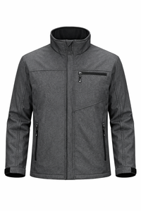 Custom Sports European Polyester Waterproof Windproof <b>Soft</b> <b>Shell</b> <b>Jacket</b> for <b>Man</b> - Product Image 5
