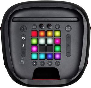 partyBox 1000 High Power Wireless <b>Bluetooth</b> Party <b>Speaker</b> Black 1100W Pro Sound <b>LED</b> Light Show DJ Pad Mic and Guitar Inputs USB - Product Image 2
