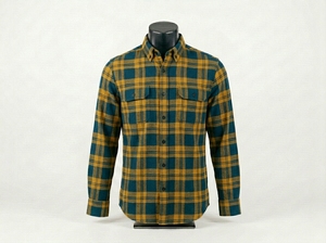 Heavyweight 300GSM Cotton Flannel Shirt Button Mens Custom Vintage <b>Brushed</b> Plaid Oversized Winter Button Down Workshirt Meeroos - Product Image 6