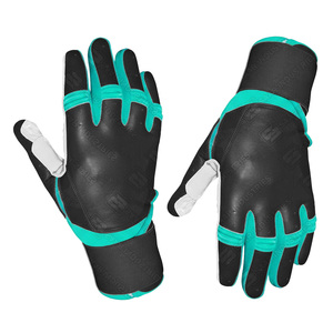 SAAR INDUSTRIES SI-BG-QN03 Leather Baseball Batting Gloves-Ambidextrous Design <b>Hook</b> Loop Closure Wrist Support Customizable - Product Image 4