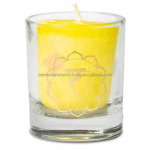 Bougie votif parfumée marvel, 3e Chakra, le 3 chakra, tout autour de la pendance et de la pivoine - Product Image 1