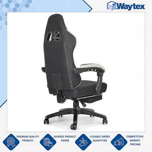 Chaise de bureau ergonomique de style racing OKTOS en tissu microfibre doux de qualité professionnelle avec repose-pieds rétractable à bas prix - Product Image 3