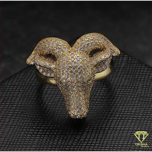 Anillo de Plata 925 con Diamante Cultivado en Laboratorio, Diseño Animal, Detalles de Piedras Brillantes, Joyería de Moda Premium al por Mayor - Product Image 5