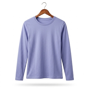 Women Solid Long Sleeve Shirt Breathable Cotton Fabric Soft Comfortable Regular Fit Casual Fashion Wear <b>Top</b> - Product Image 5