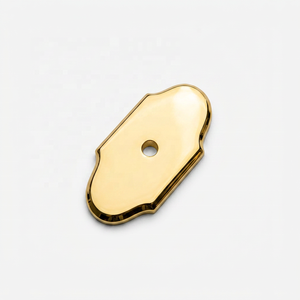 Antique Brass Hampton Backplate Furniture Hardware Cabinet Modern design Durable <b>Black</b> Matte Finished Kitchen Handle Knob Use - Product Image 3