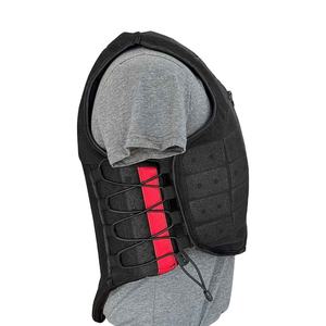 Chaleco de equitación unisex transpirable con cierre de cremallera, equipo de protección ajustable para actividades ecuestres - Product Image 2