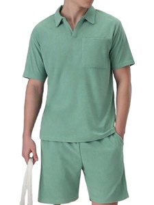 Wholesale Custom High Quality Plus Size Men's Summer Two-Piece T-Shirt and Shorts <b>Set</b> Breathable Quick Dry - Product Image 3