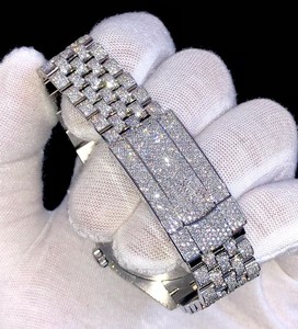 Joyas de Belleza de Edición Limitada Hechas a Mano, de Lujo, en Acero Inoxidable con Cristal de Zafiro, Unisex, Clásicas, Estilo Hip Hop, Mecánicas - Product Image 6