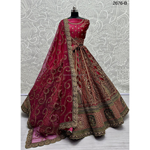 Colección de Terciopelo para Novias Indias, Modelo FZBELLA de Fabzone, Trabajo de Zarkhan - Product Image 3